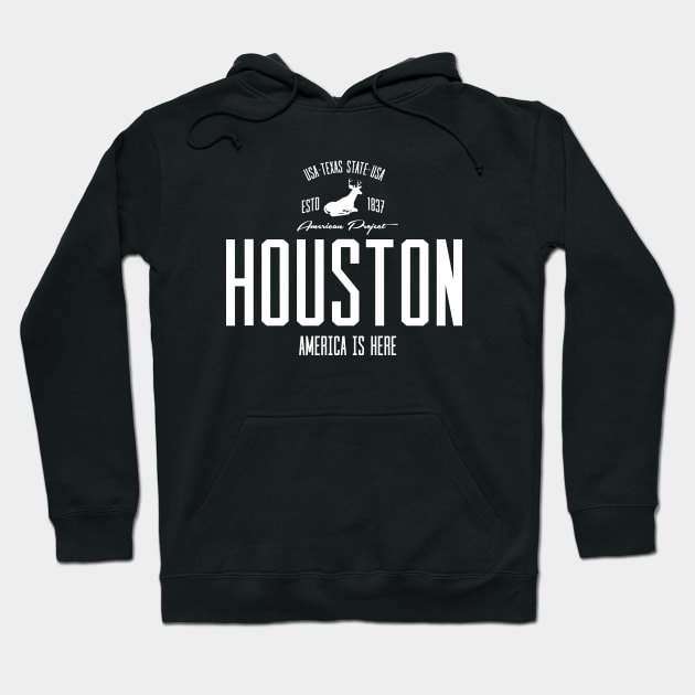 USA, America, Houston, Texas Hoodie by NEFT PROJECT